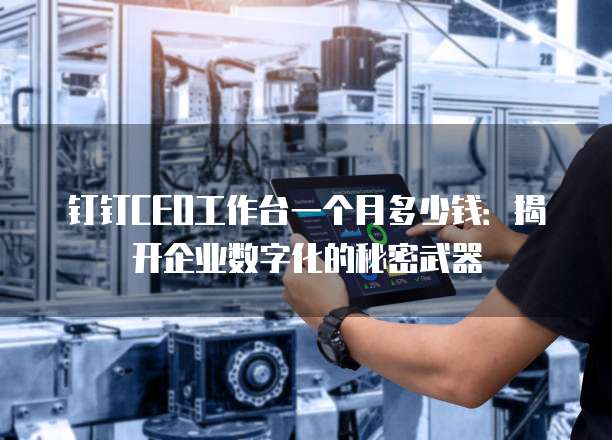 钉钉CEO工作台一个月多少钱:揭开企业数字化的秘密武器