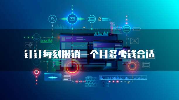 钉钉每刻报销一个月多少钱合适