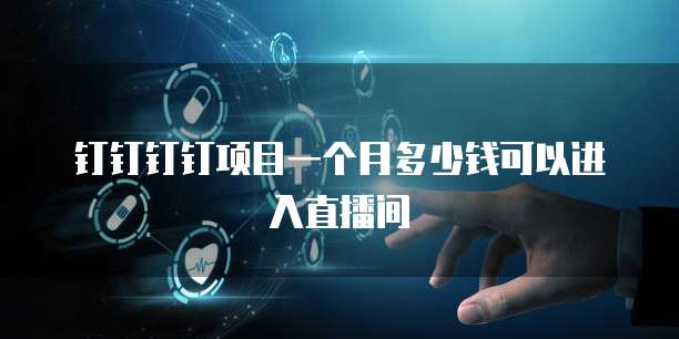 钉钉钉钉项目一个月多少钱可以进入直播间