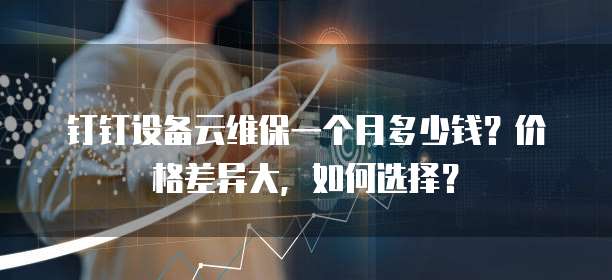钉钉设备云维保一个月多少钱?价格差异大,如何选择?