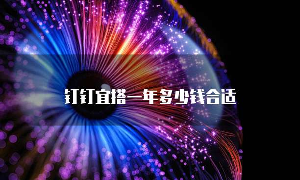 钉钉宜搭一年多少钱合适