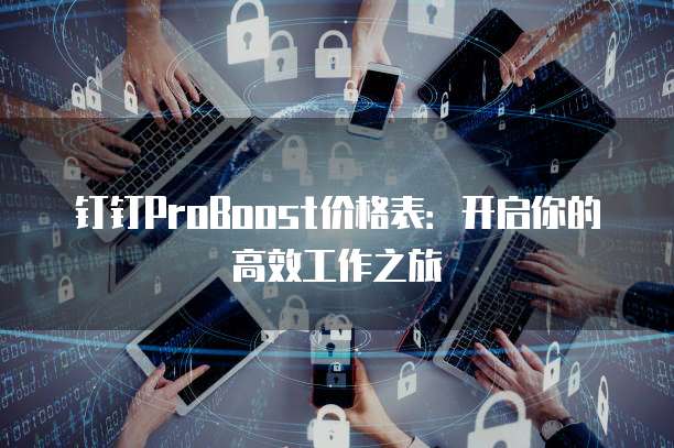 钉钉ProBoost价格表:开启你的高效工作之旅
