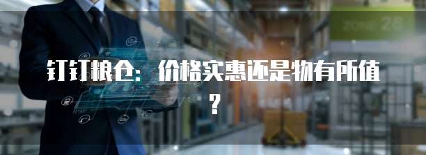 钉钉粮仓：价格实惠还是物有所值？