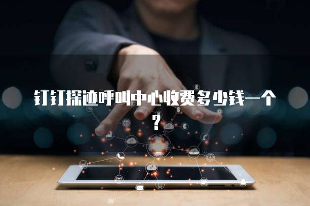 钉钉探迹呼叫中心收费多少钱一个？
