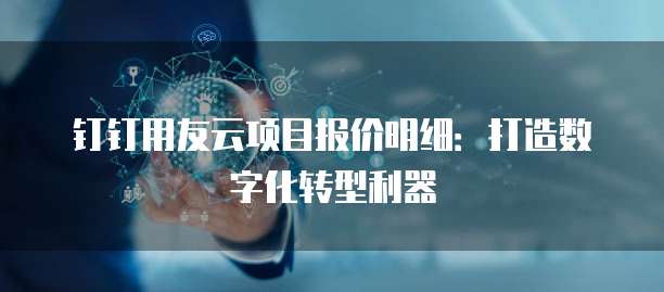 钉钉用友云项目报价明细:打造数字化转型利器