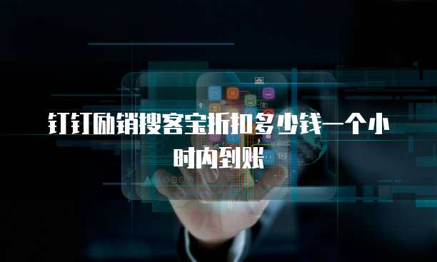 钉钉励销搜客宝折扣多少钱一个小时内到账