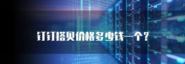 钉钉搭贝价格多少钱一个？