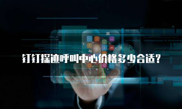 钉钉探迹呼叫中心价格多少合适？