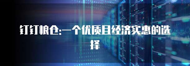 钉钉粮仓:一个优质且经济实惠的选择
