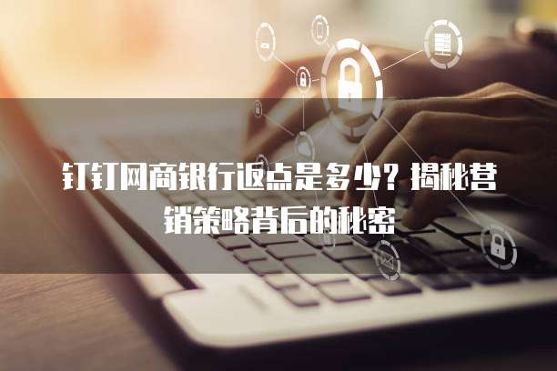 钉钉网商银行返点是多少?揭秘营销策略背后的秘密