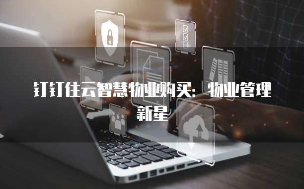钉钉住云智慧物业购买：物业管理新星