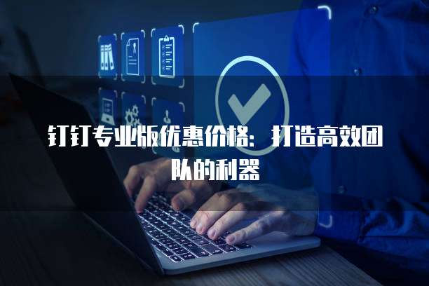 钉钉专业版优惠价格：打造高效团队的利器