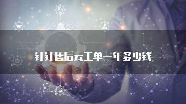 钉钉售后云工单一年多少钱