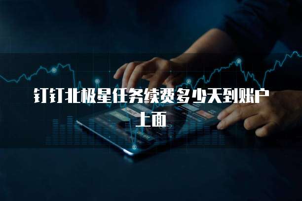 钉钉北极星任务续费多少天到账户上面