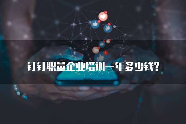 钉钉职量企业培训一年多少钱？