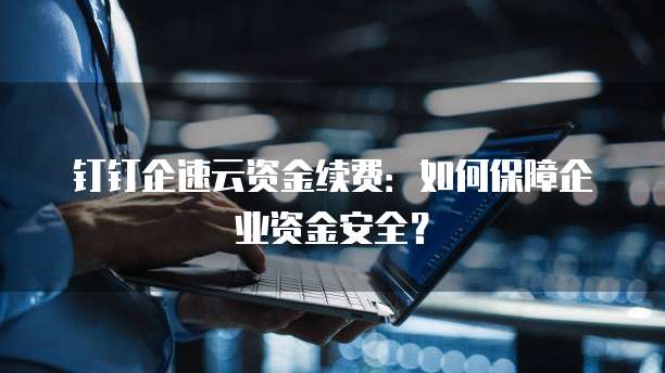 钉钉企速云资金续费：如何保障企业资金安全？