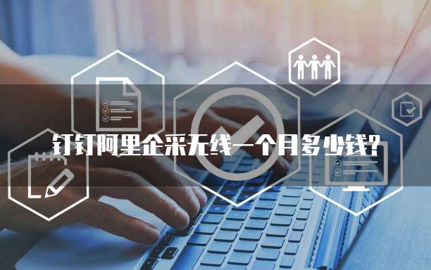 钉钉阿里企采无线一个月多少钱?