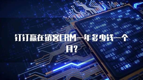 钉钉赢在销客CRM一年多少钱一个月?