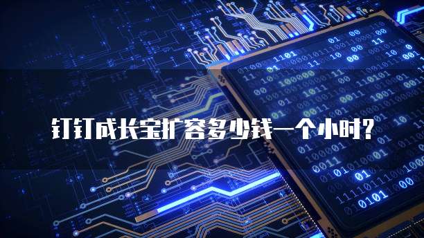 钉钉成长宝扩容多少钱一个小时?
