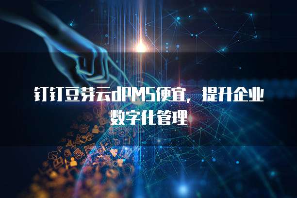 钉钉豆芽云dPMS便宜，提升企业数字化管理