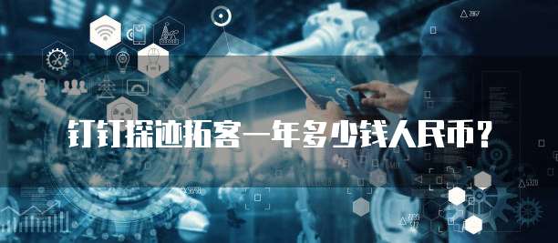 钉钉探迹拓客一年多少钱人民币?