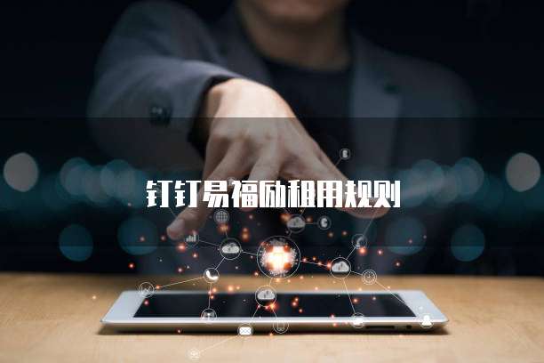 钉钉易福励租用规则