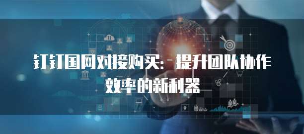 钉钉国网对接购买:提升团队协作效率的新利器