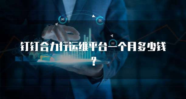 钉钉合力行运维平台一个月多少钱？