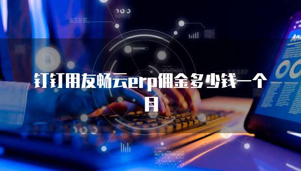 钉钉用友畅云ERP佣金多少钱一个月