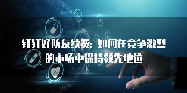 钉钉好队友续费: 如何在竞争激烈的市场中保持领先地位