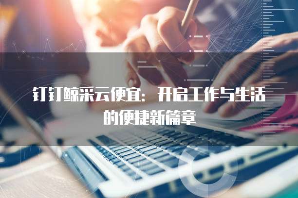 钉钉鲸采云便宜:开启工作与生活的便捷新篇章