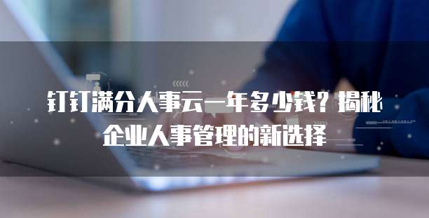 钉钉满分人事云一年多少钱？揭秘企业人事管理的新选择