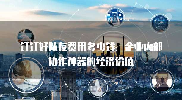 钉钉好队友费用多少钱:企业内部协作神器的经济价值