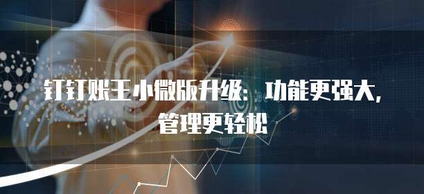 钉钉账王小微版升级:功能更强大,管理更轻松