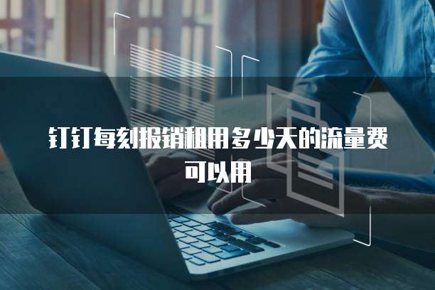 钉钉每刻报销租用多少天的流量费可以用