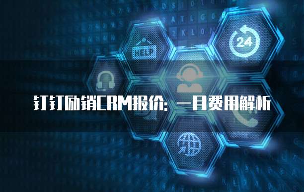 钉钉励销CRM报价: 一月费用解析