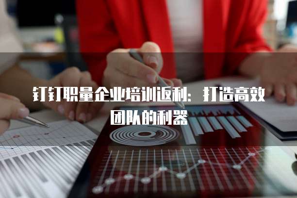 钉钉职量企业培训返利:打造高效团队的利器