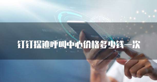 钉钉探迹呼叫中心价格多少钱一次