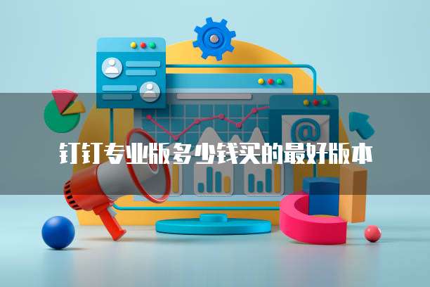 钉钉专业版多少钱买的最好版本