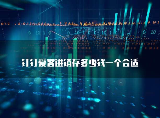 钉钉爱客进销存多少钱一个合适