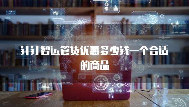 钉钉智运管货优惠多少钱一个合适的商品