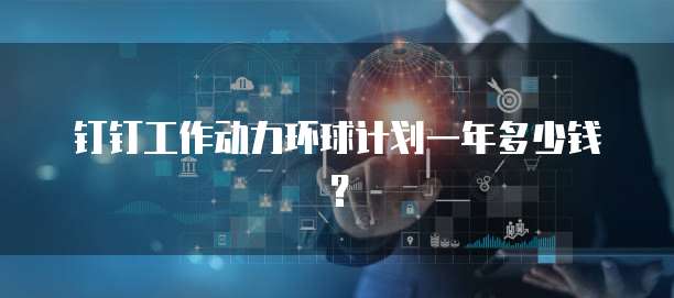 钉钉工作动力环球计划一年多少钱？