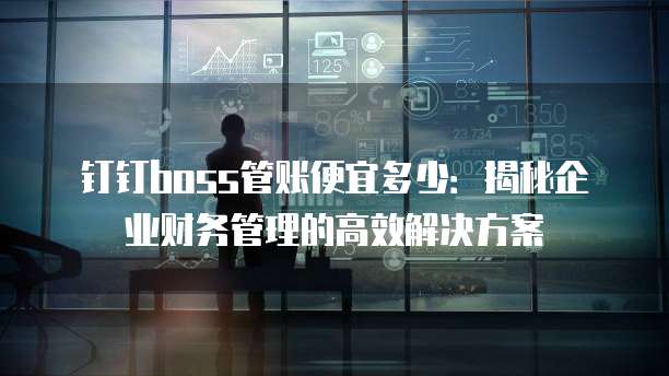 钉钉boss管账便宜多少：揭秘企业财务管理的高效解决方案