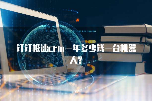 钉钉极速crm一年多少钱一台机器人?