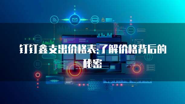 钉钉鑫支出价格表:了解价格背后的秘密