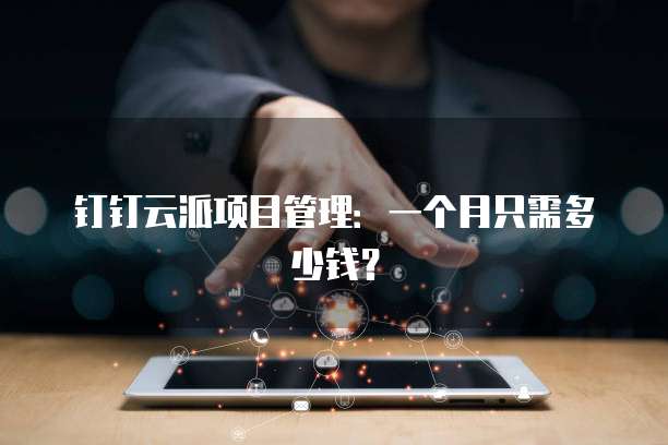 钉钉云派项目管理:一个月只需多少钱?