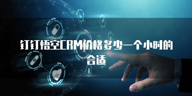 钉钉悟空CRM价格多少一个小时的合适