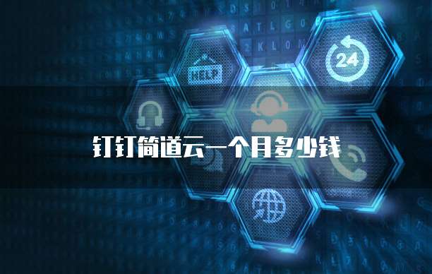 钉钉简道云一个月多少钱