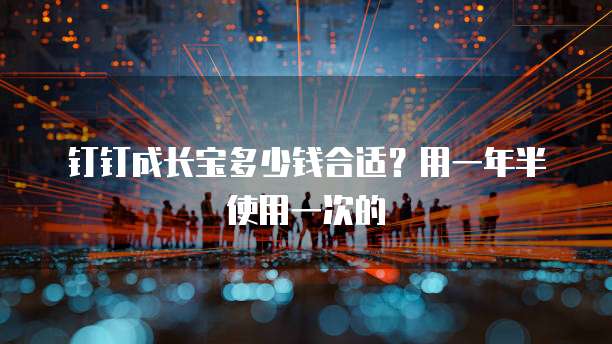 钉钉成长宝多少钱合适?用一年半使用一次的