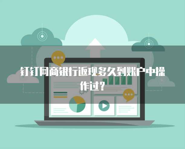 钉钉网商银行返现多久到账户中操作过？